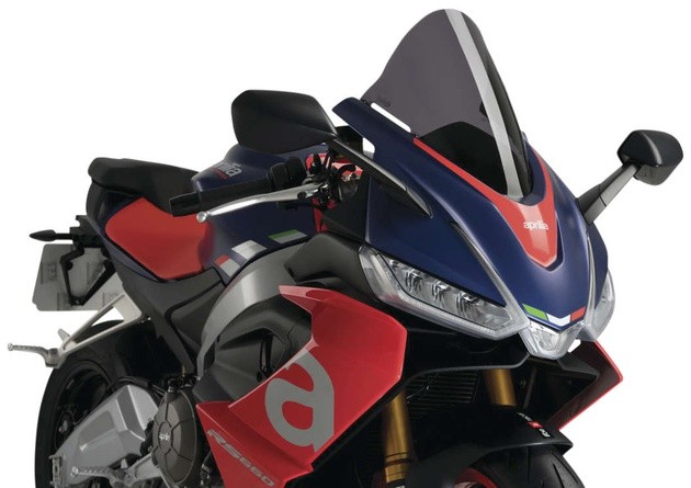 Puig R-Racer Windscreens Dark Smoke #20571F Aprilia RS 660 2021