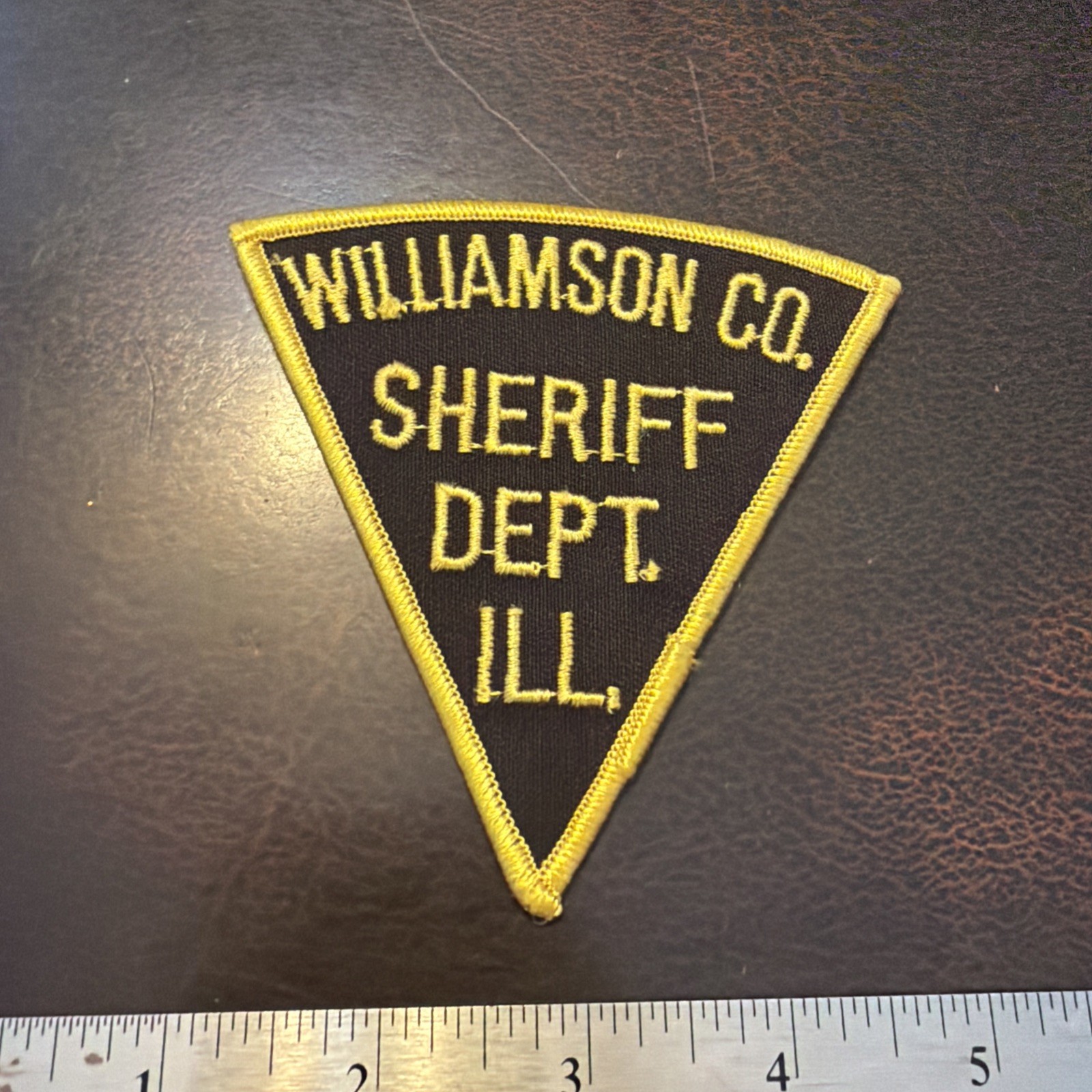 Vintage Obsolete Sheriff’s Office Dept Patch Williams Co Illinois (Dark/Thin)