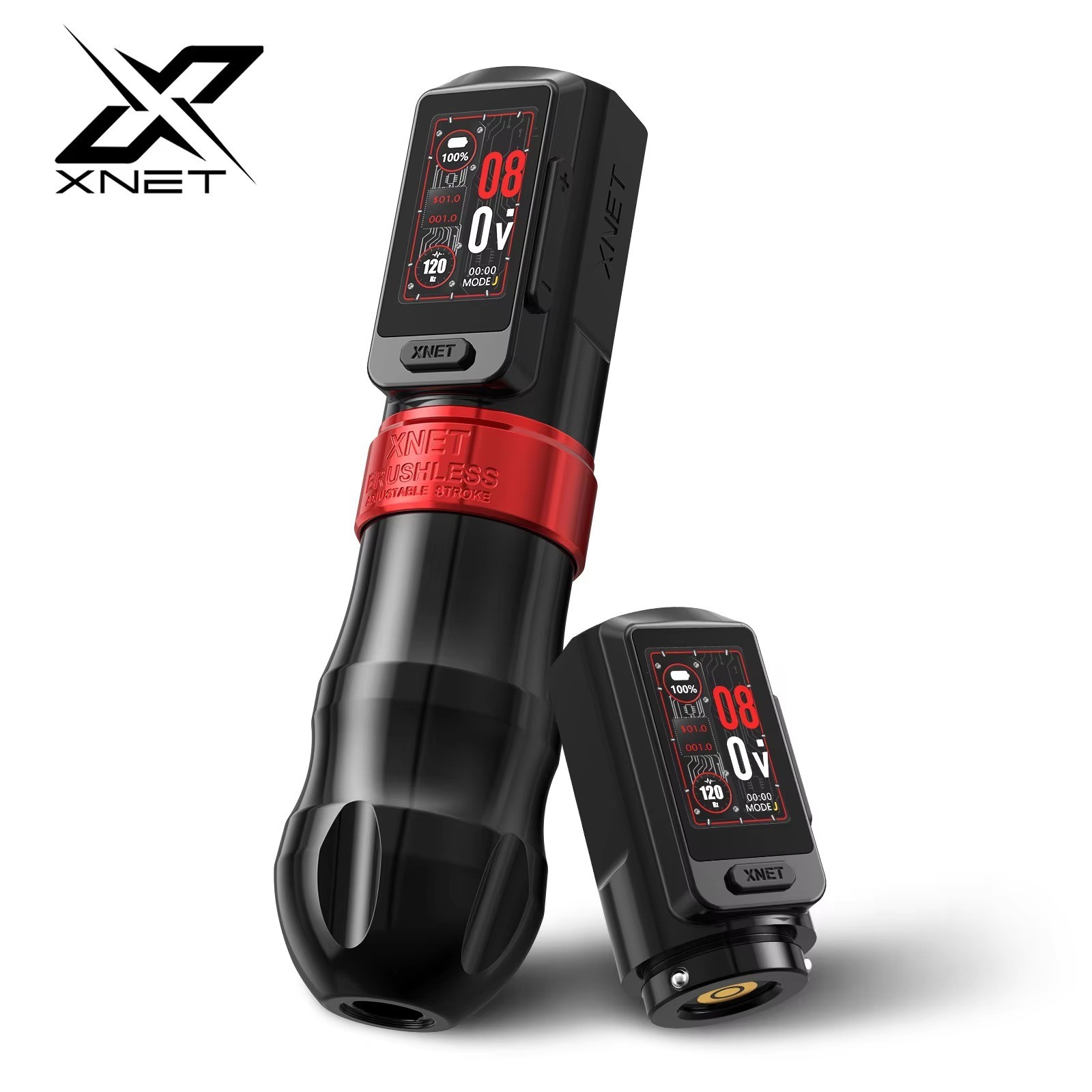 Wireless Tattoo Machine Direct Drive Adjustable Stroke 1.0-5.0mm Brushless Motor