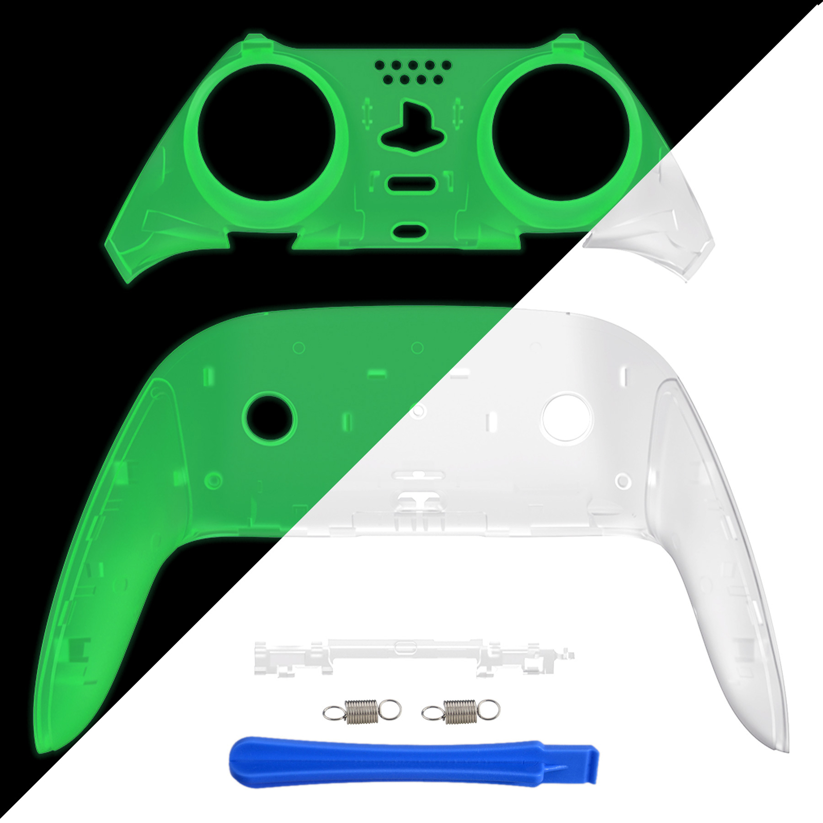 eXtremeRate Top Bottom Decorative Replacement Trim Shell for PS5 Edge Controller