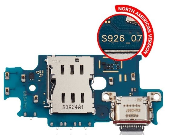 Original Samsung Galaxy S24 Plus 5G Charging Port Board +Sim Card Reader (S926U)