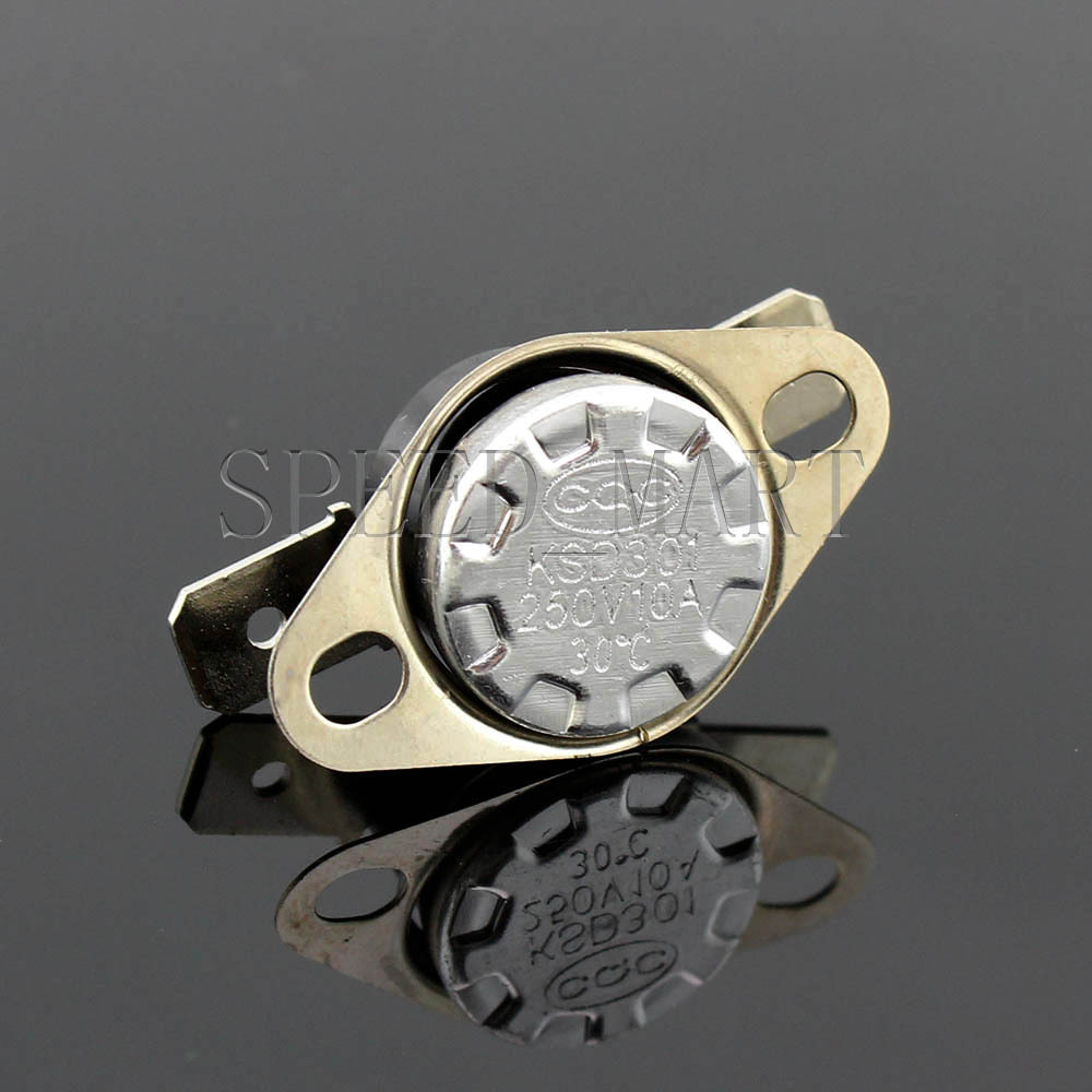 5 x Temperature Switch Control Sensor Thermal Thermostat 30°C N.O. KSD301
