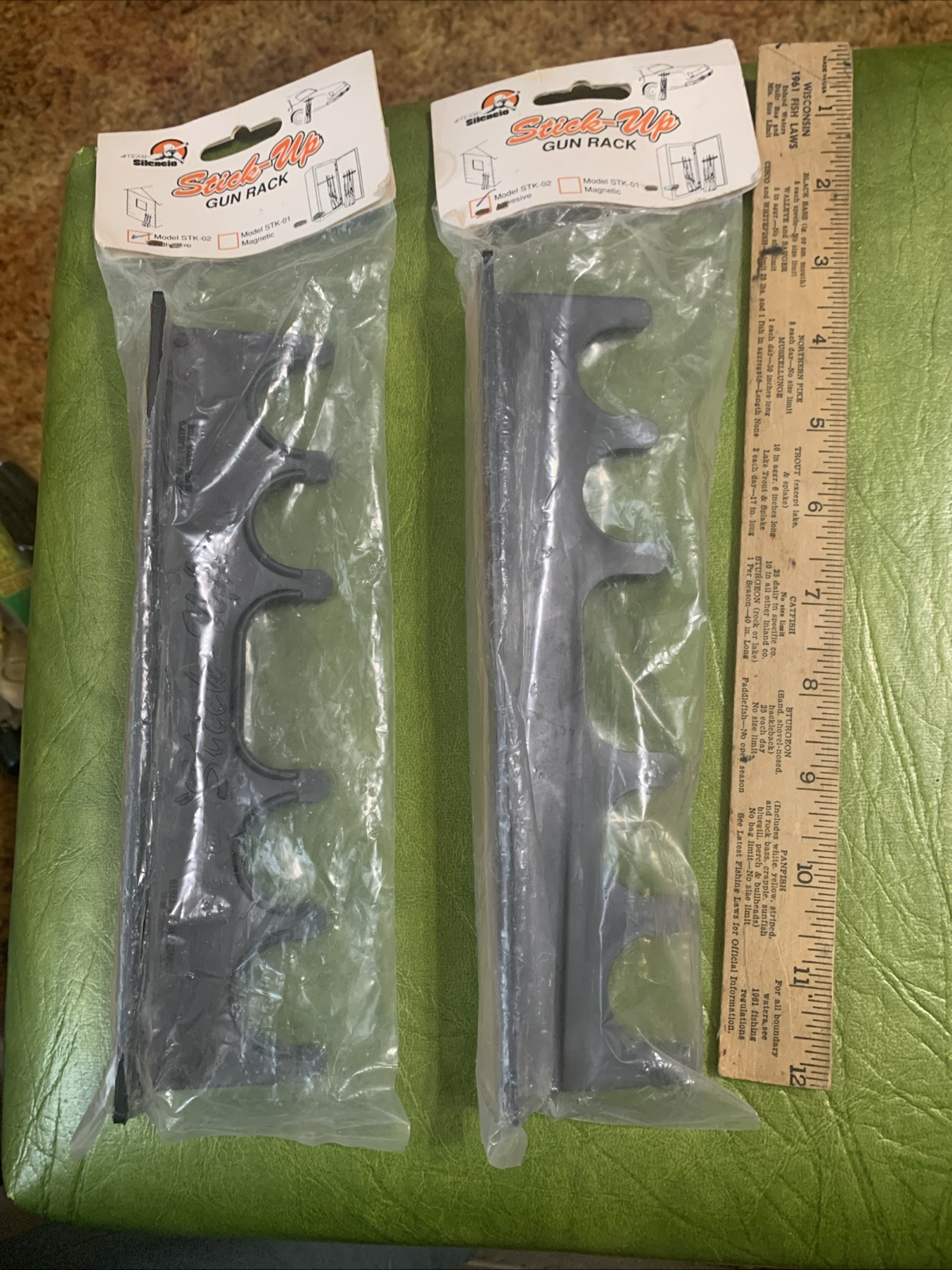 2 Vintage Gun Rack  Gun Storage Gun Holder Hanger Rest Truck Alvin Texas NOS
