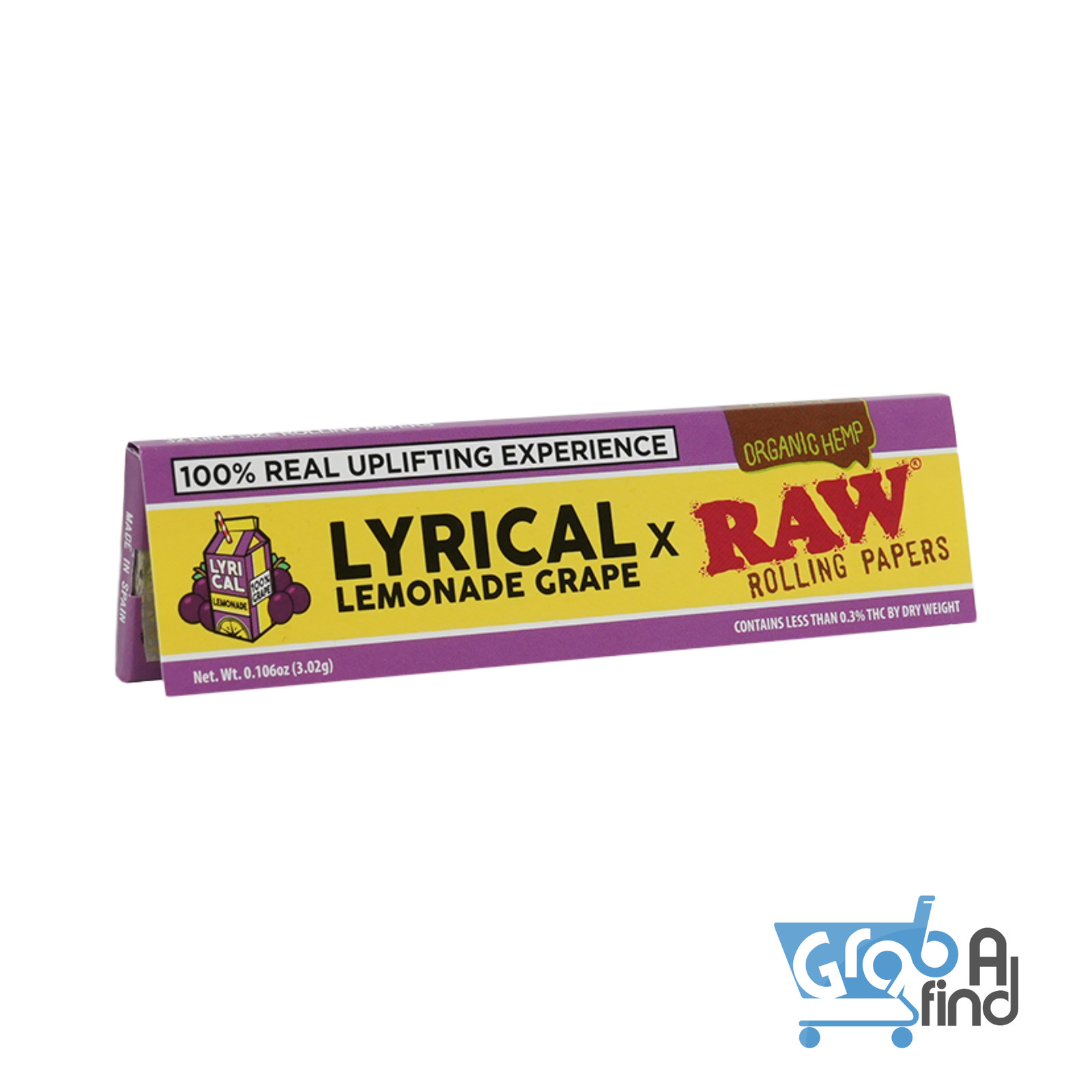 9 Pack Raw X Lyrical Lemonade King Size Wide Papers
