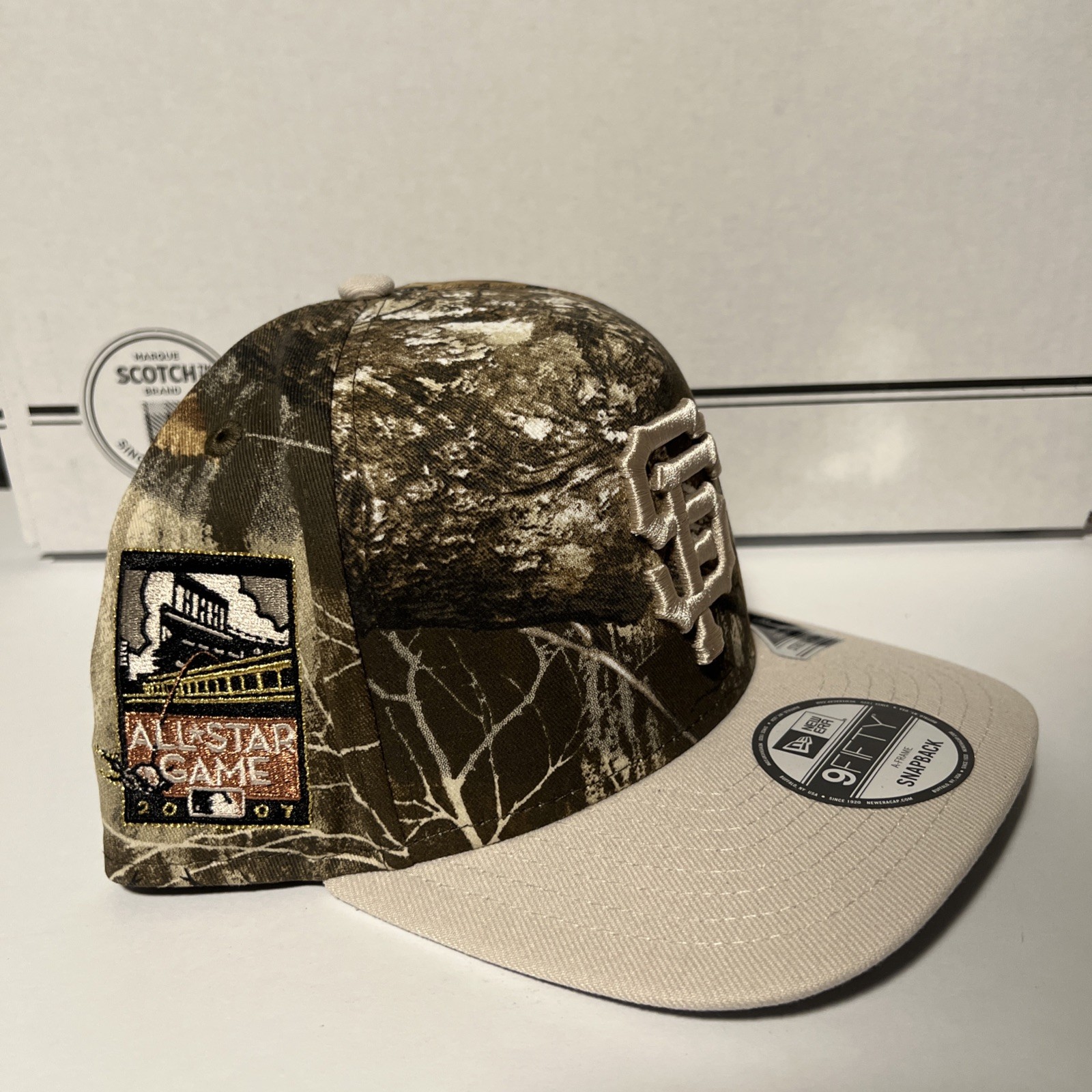 New Era SF Giants ASG Patch REAL TREE CAMO 9FIFTY A-Frame Snapback Hat