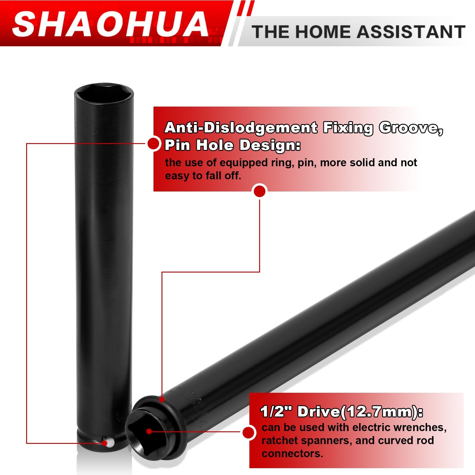 SHAOHUA 9/16"(14mm) Nut Driver 6" C. 9/16(14mm) 8" 12" hollow nut drivers