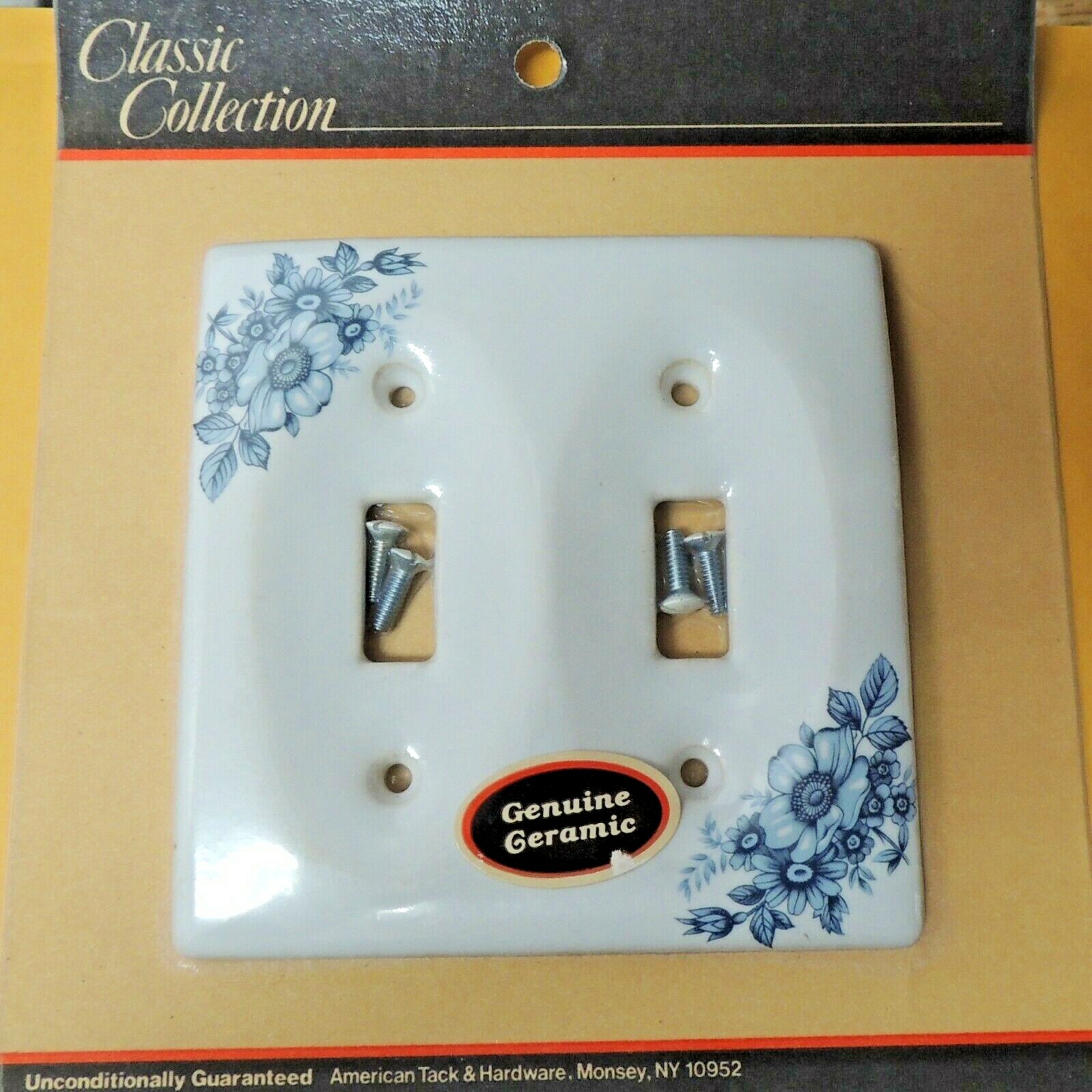 Lot Of 3 American Tack  Classic Collection Genuine Ceramic Switchplates 3001TT