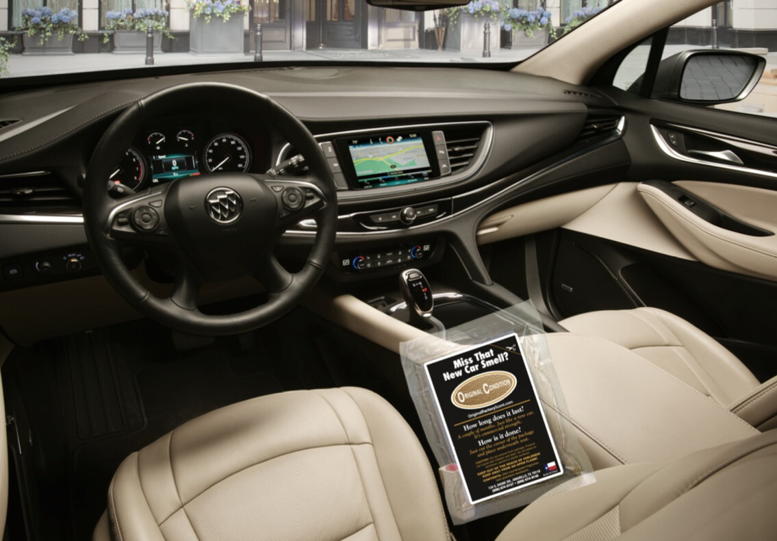 Luxury New Car Smell, Original Factory Scent Air Freshener Leather Lasts Months!