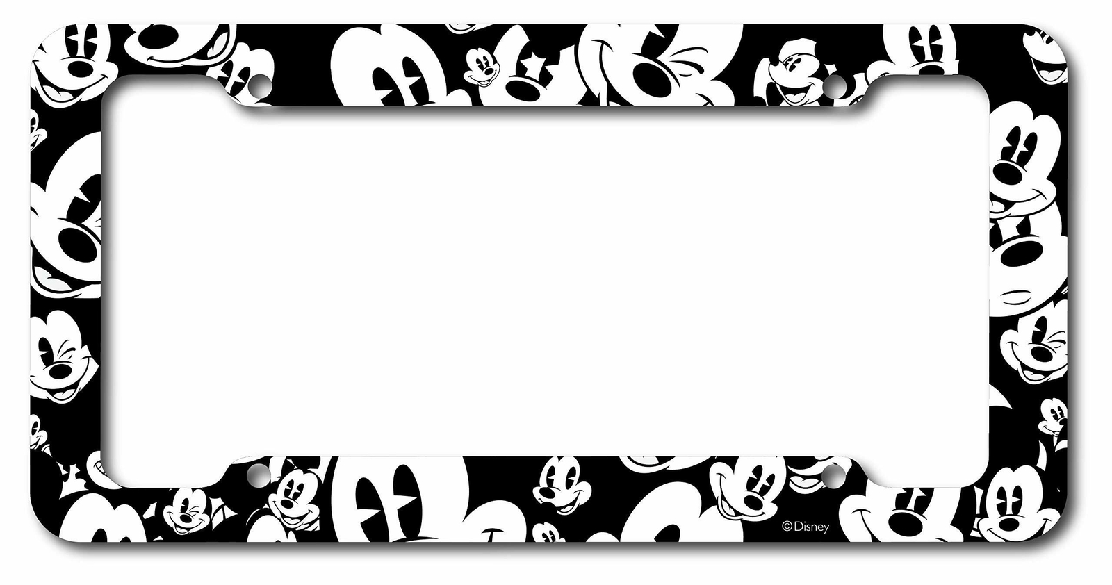 Chroma Graphics Mickey Mouse Emoji Heads Plastic Plate Frame