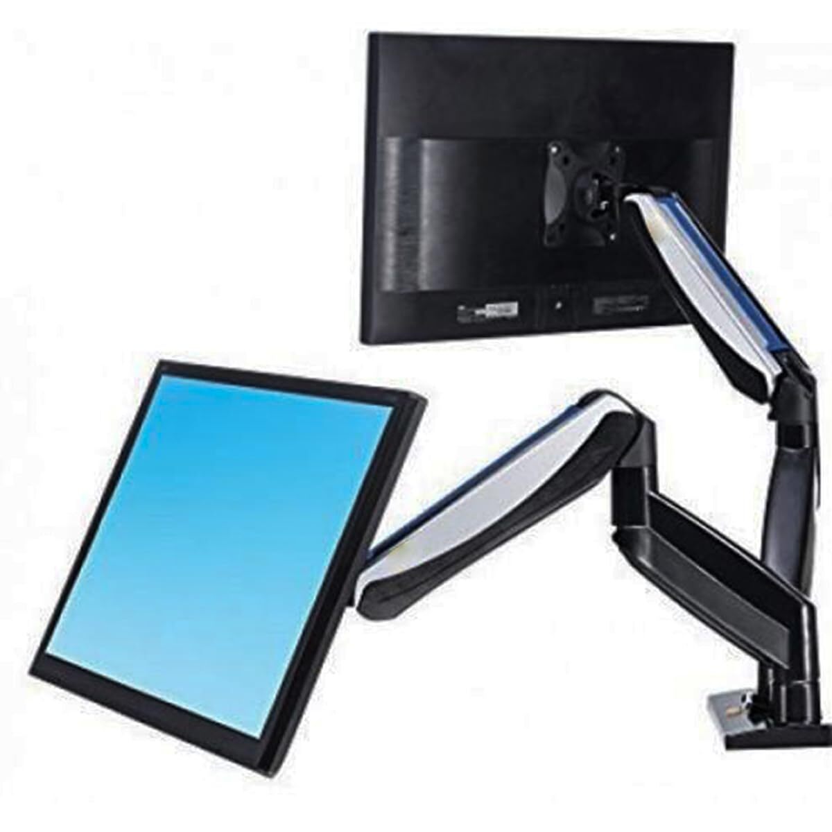 22"-27" Dual Monitor Stand Height Adjustable Monitor Stand for 2 Monitors