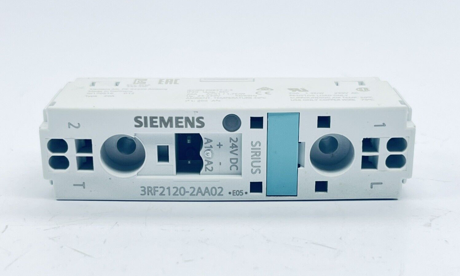 SIEMENS 3RF2120-2AA02 SOLID STATE RELAY 24VDC 6KW 20A 24/230VAC