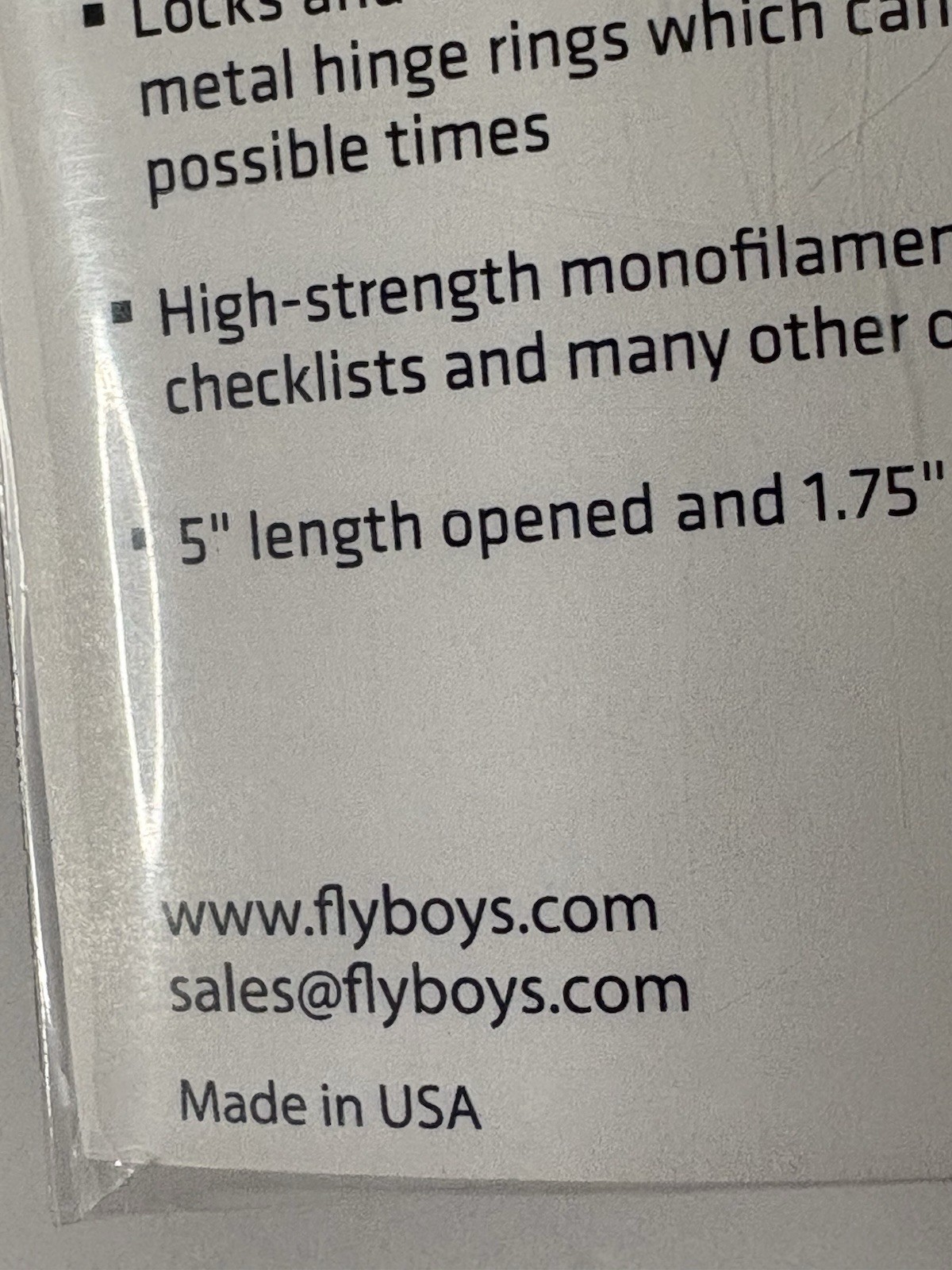 Flyboys Checklist Rings - 10 PACK multi purpose 5” Opened & 1.75” Locked