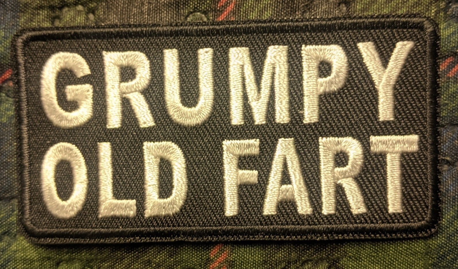 Grumpy Old Fart Embroidered Biker Patch