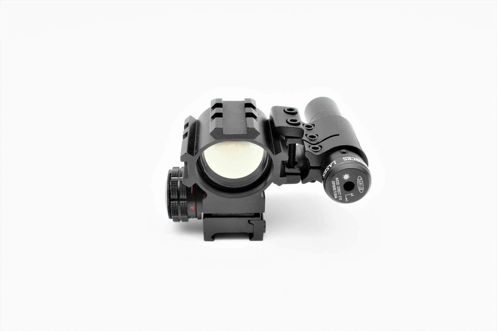 Holographic Red / Green 4 Reticles Reflex Dot Scope + Laser Scope Combo
