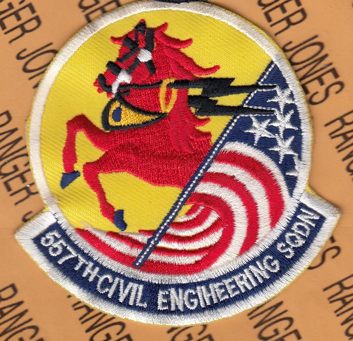 USAF Air Force 557th Civil Engineering Sqdn CES ~3.5" patch c/e