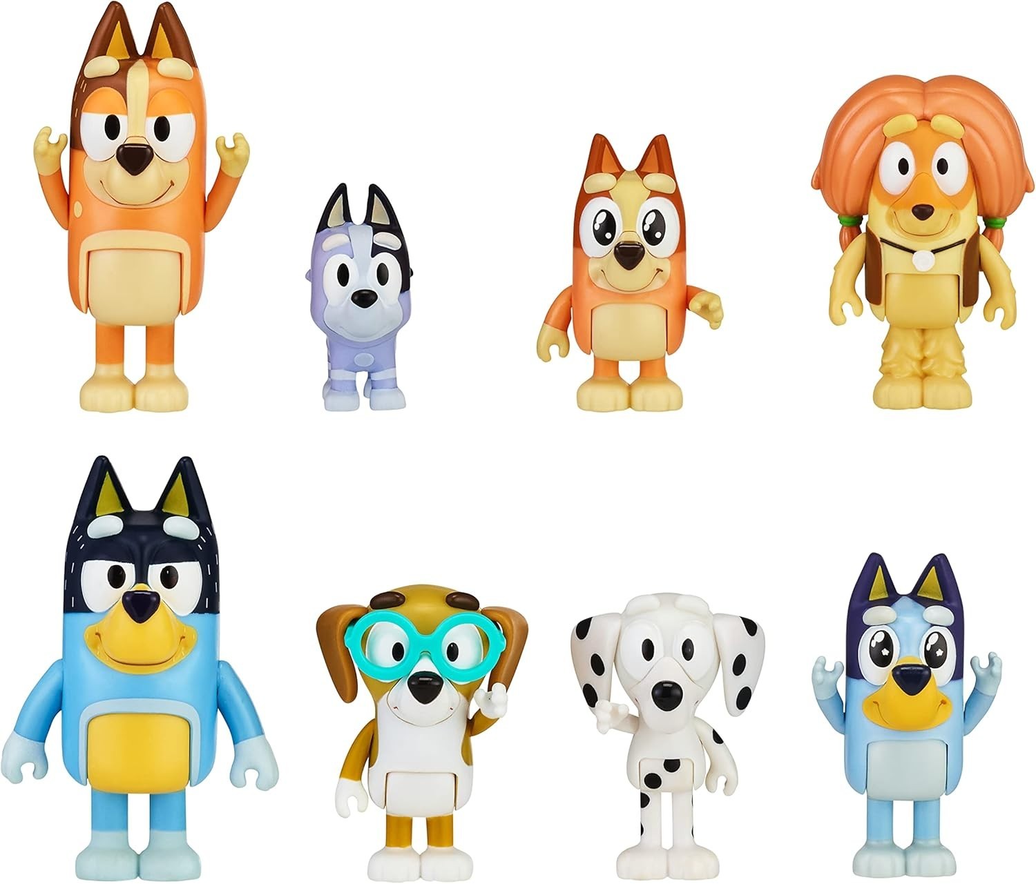 Bluey Heeler Family and Mates Pack - 8 Figures Factory Sealed Toy