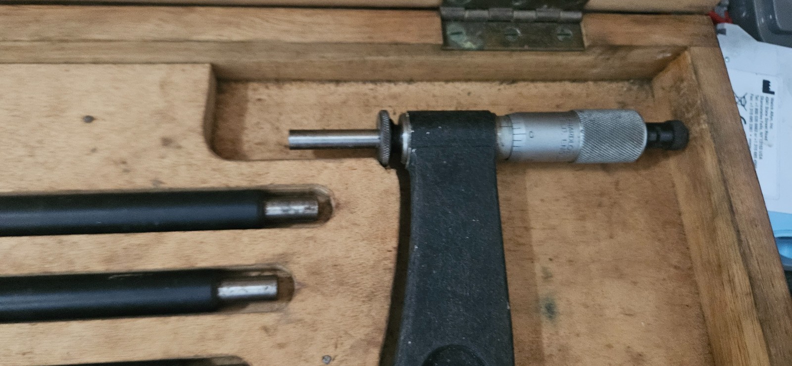Outside Micrometer Interchangeable Anvils Ratchet Stop 12" to 16"