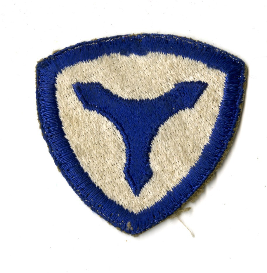 3rd Service Command White Back Patch WWII Vintage Mid Atlantic
