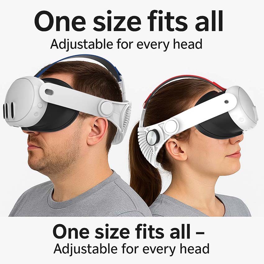 Adjustable Soft Headband Accessories for Quest3/Quest3S
