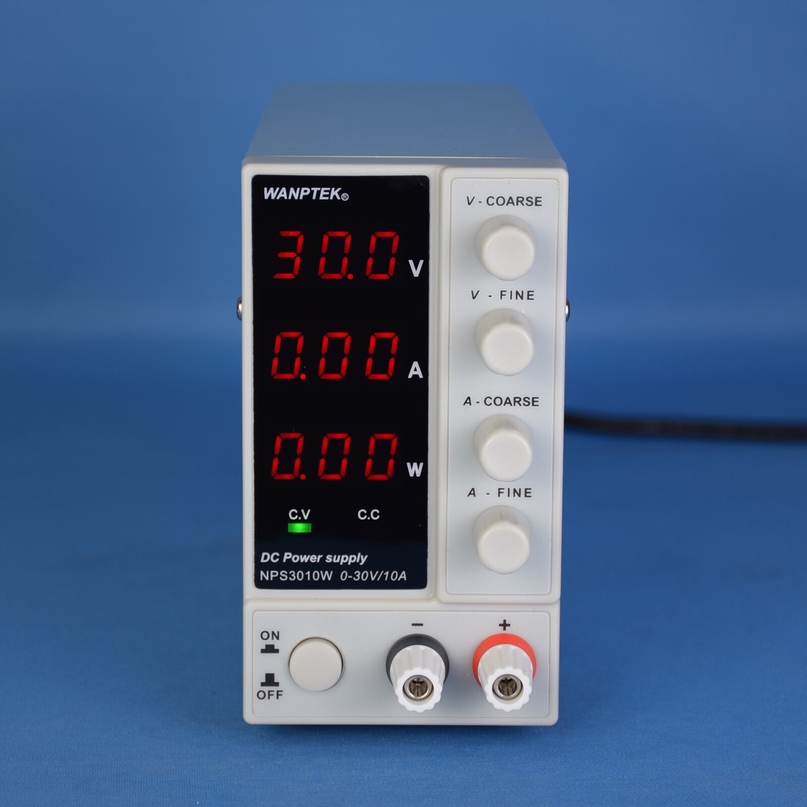 30V 10A Adjustable Lab DC Power Supply Variable Regulated Benchtop Power Source