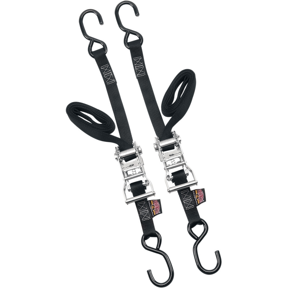 Powertye Mfg 1" Ratchet Tie-Downs - Black | 32272