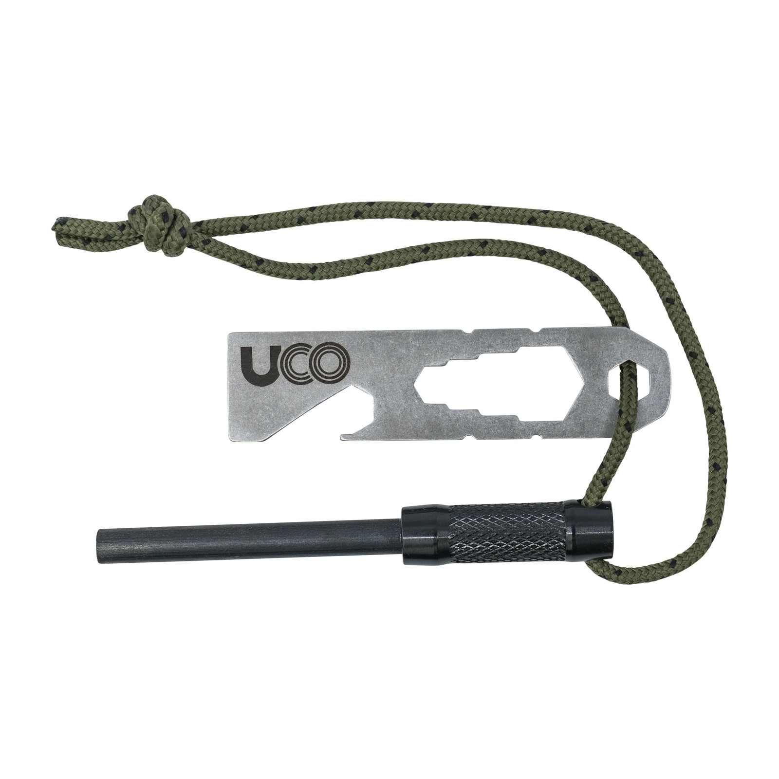 UCO Survival Fire Striker Ferro Rod with Multi-Tool - Black