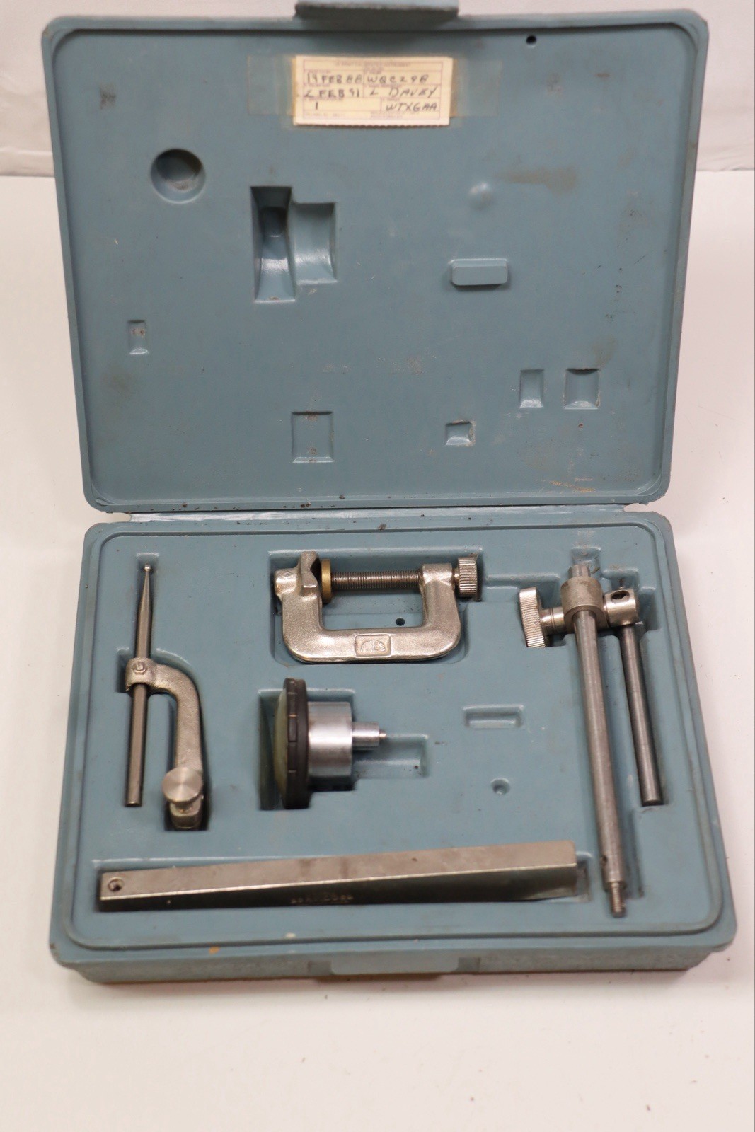 AMES 22A DIAL INDICATOR .001 TEST GAUGE W/ CASE- USED.