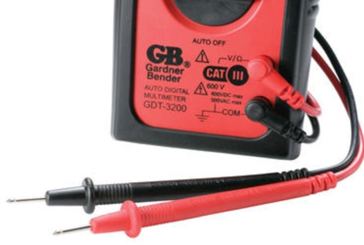 5" Auto Ranging 7 Functions Residential Digital Multimeter Rubber Housing