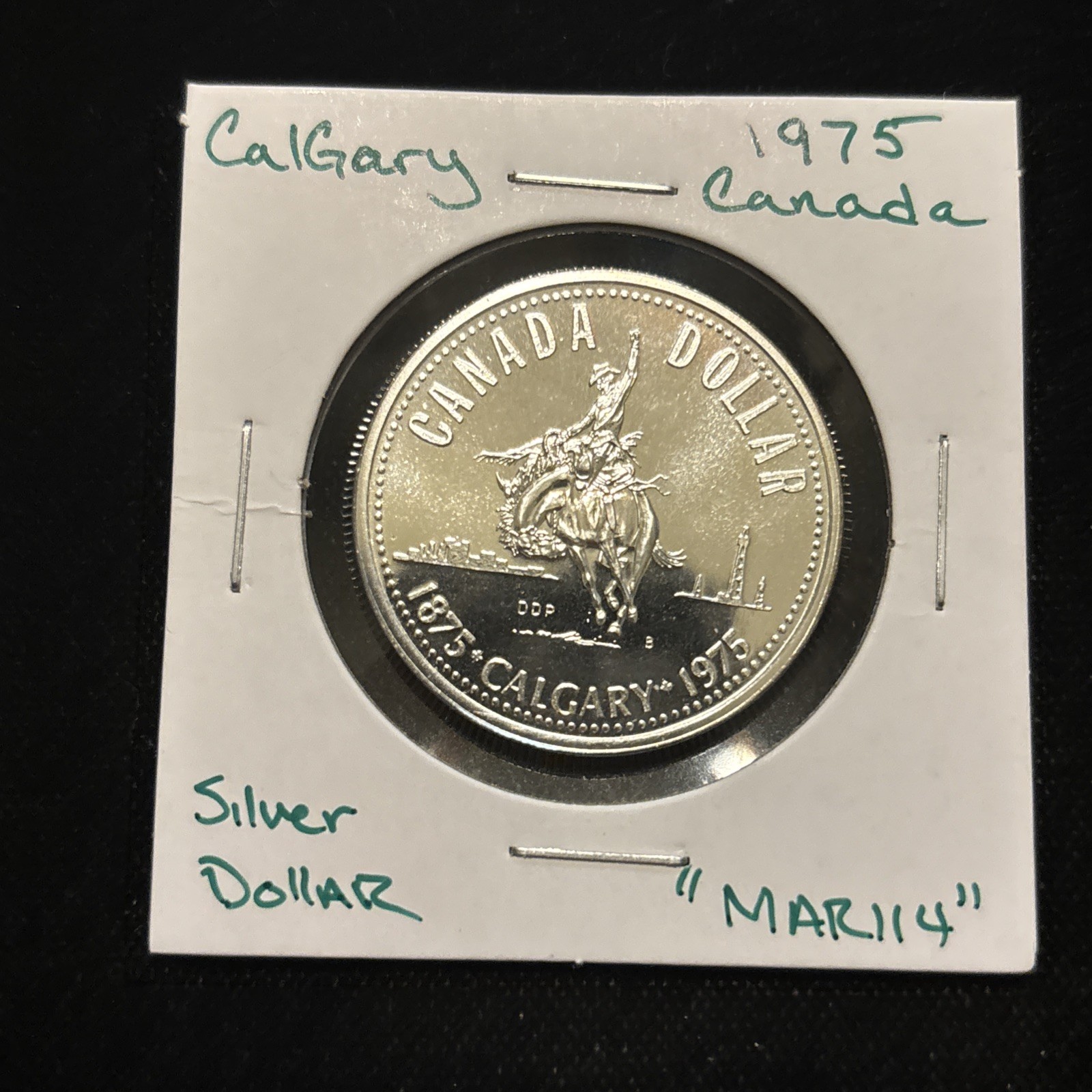 1975 Canada Silver Dollar Calgary “MAR114” Canadian $1