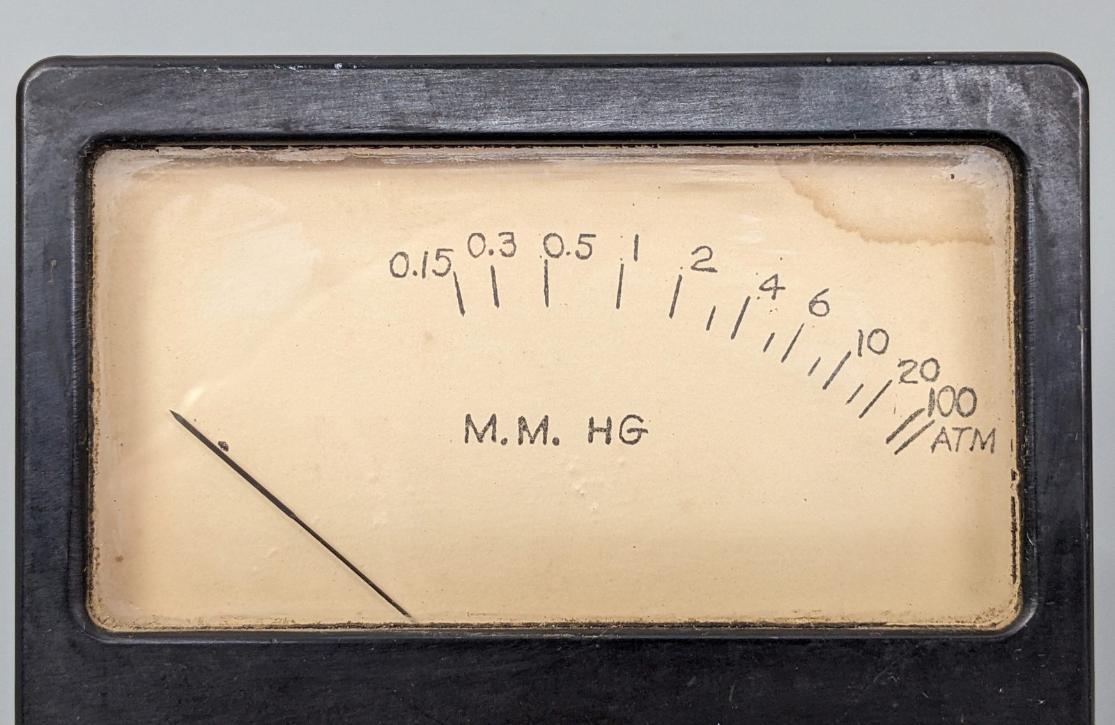 Vintage MMhG Meter Gauge,, AS-IS