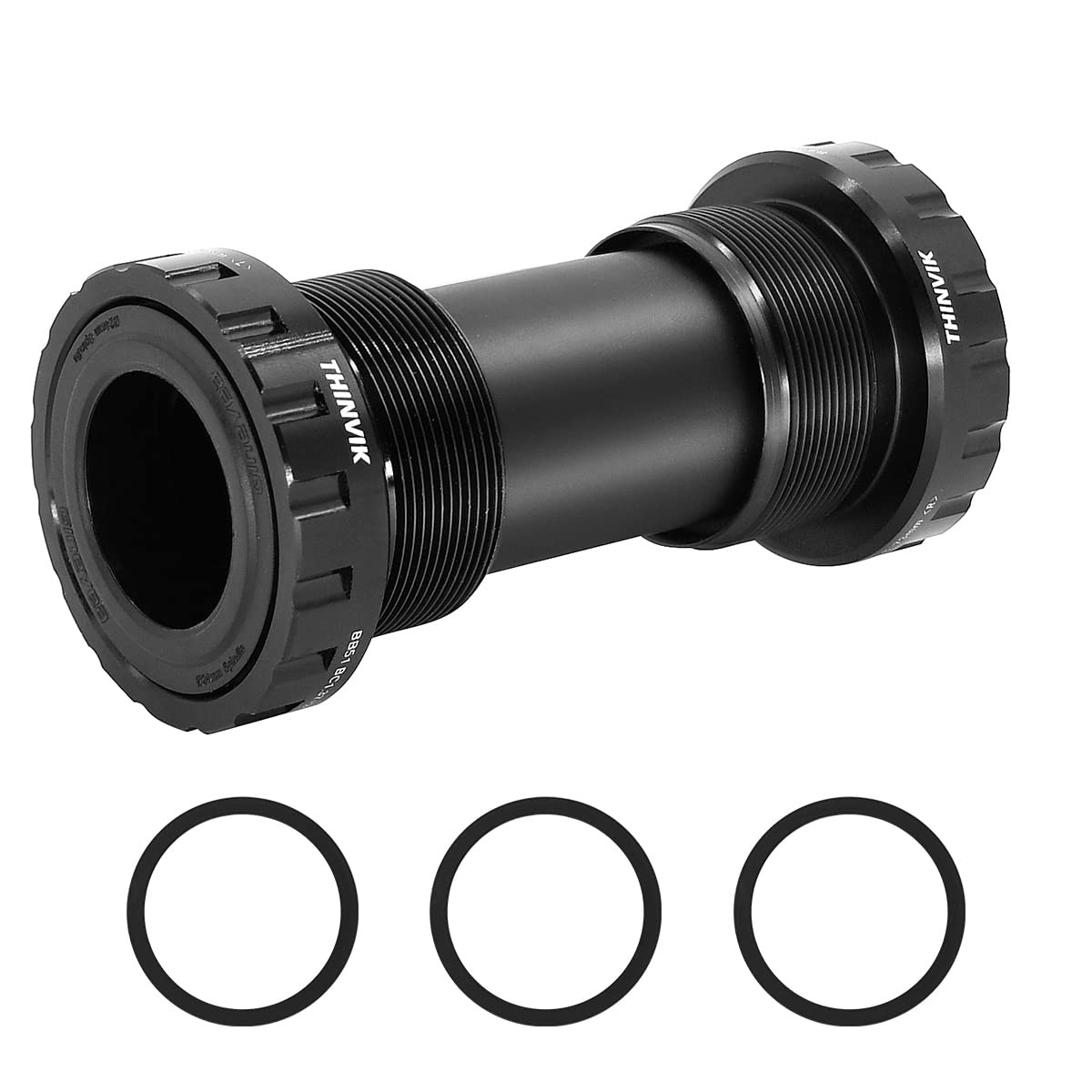 Bottom Bracket, BSA 68-73mm English for 24mm Spindle Crank,Compatible with Sh...