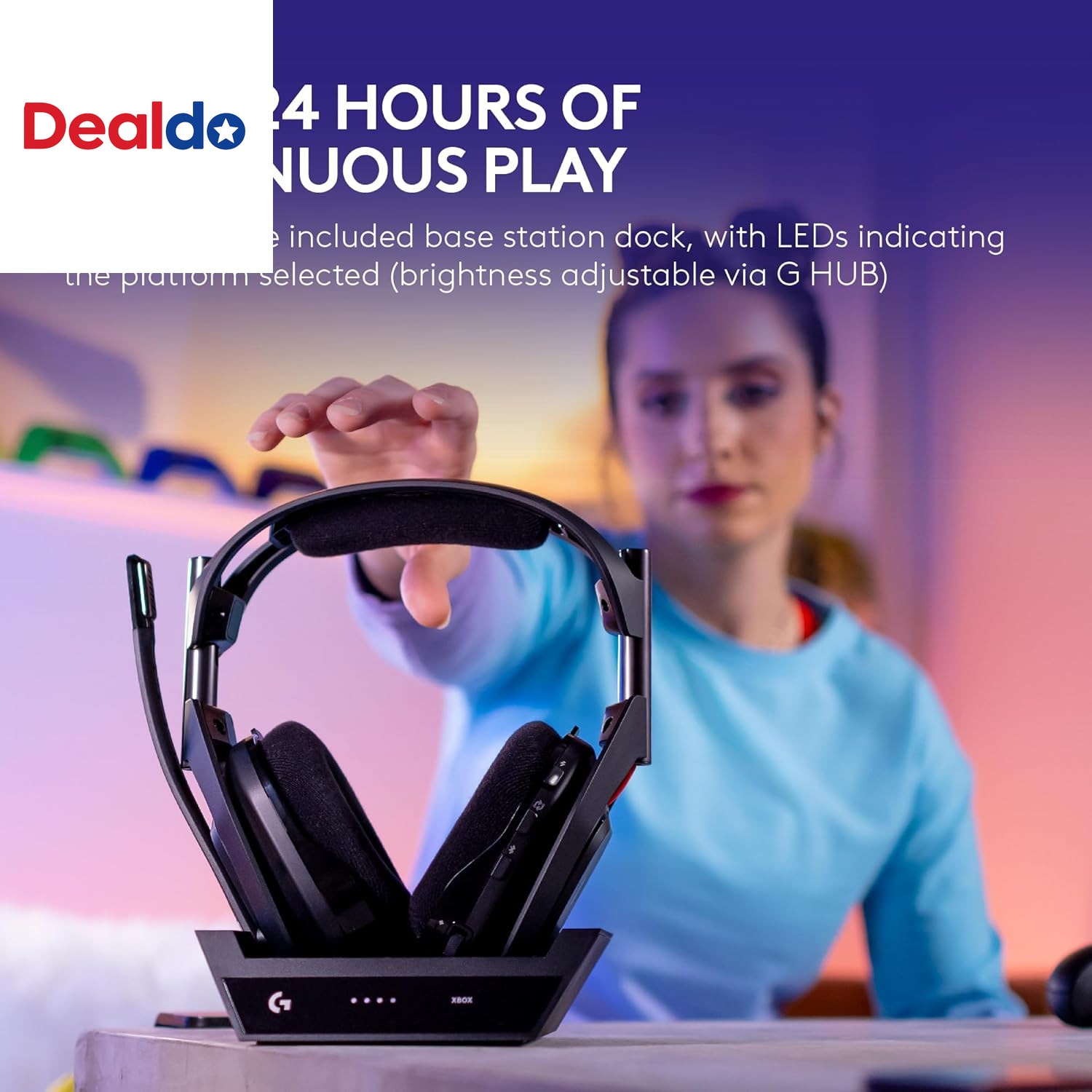 Astro A50 Multi-Platform Wireless Gaming Headset + Base Station for Ps5/Xbox/Pc: