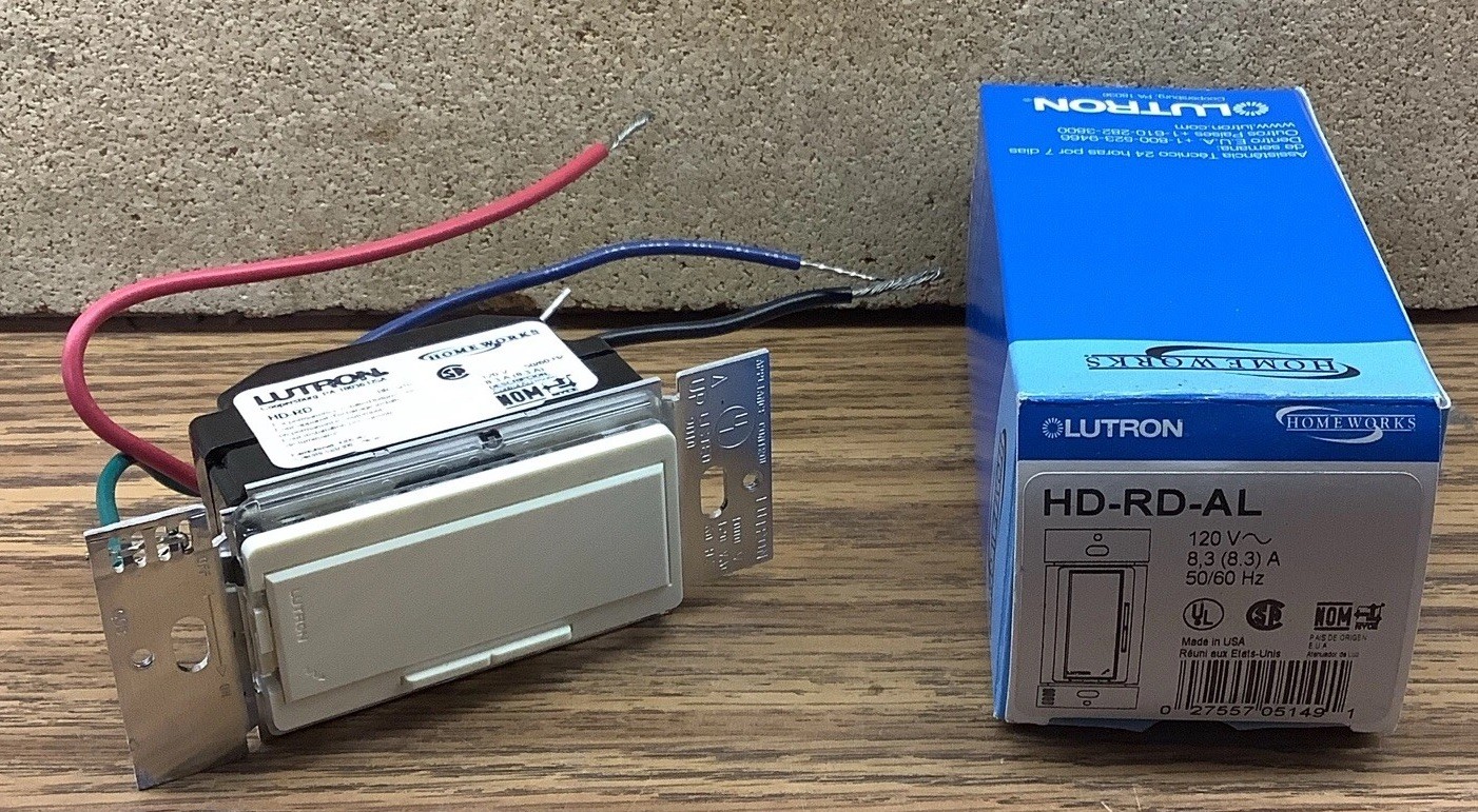 NOB Lutron HD-RD-AL Accessory Dimmer 120V
