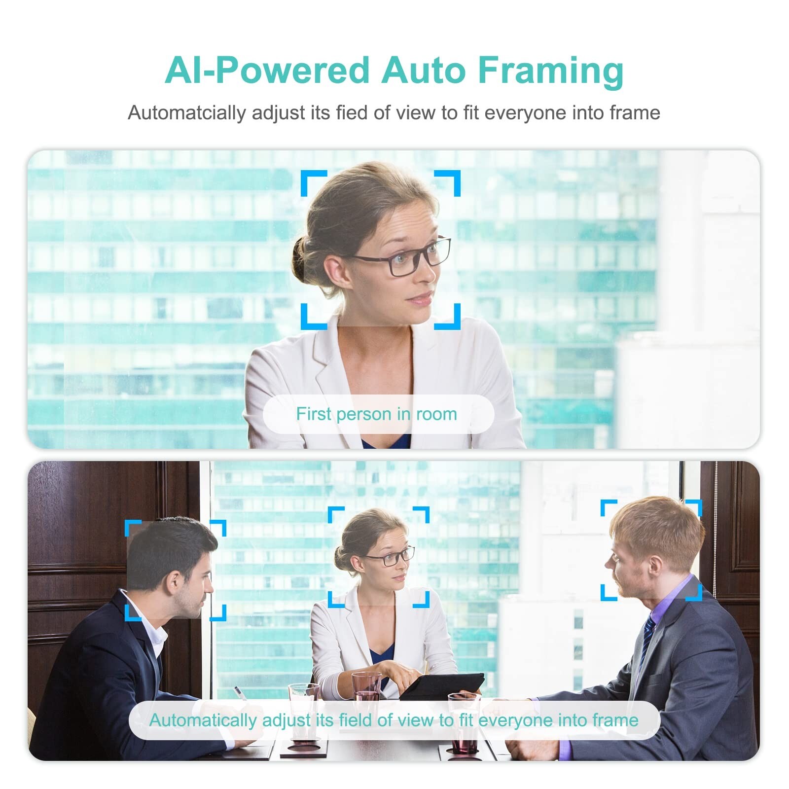 4K Pro Audio and Video Conference Room Camera with Remote Control for Windows...