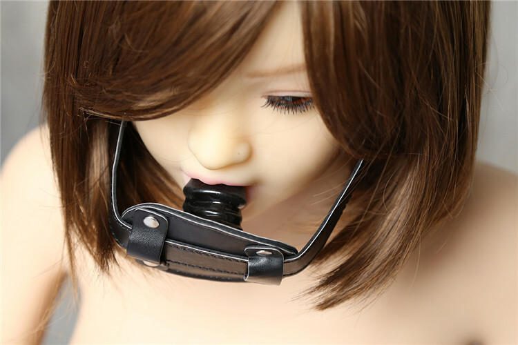 Fixation Oral Open Mouth Gag with Insert Harness BDSM Torture Penis Insert Soft