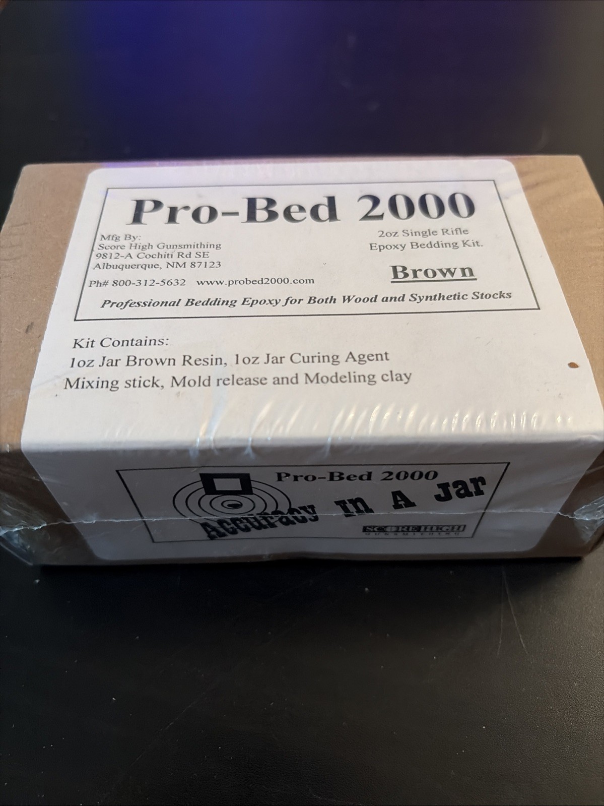 New Pro-Bed 2000 Rifle Stock Bedding Epoxy Kit Score High NIB