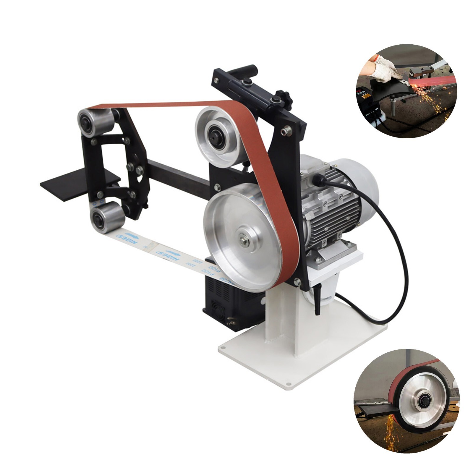 Industrial Belt Sander Vertical&Horizontal Knife Grinder Polisher 110V 2hp 71''