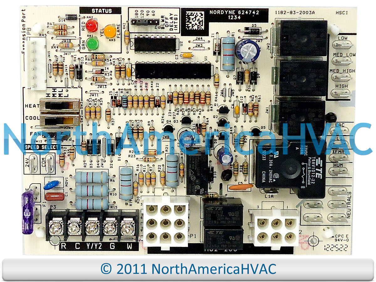 OEM Intertherm Miller Nordyne Gibson Furnace Control Circuit Board Fits 624690-0
