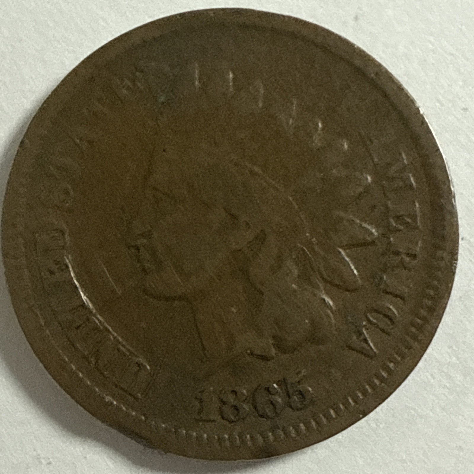 1865 Indian Head Penny #1028