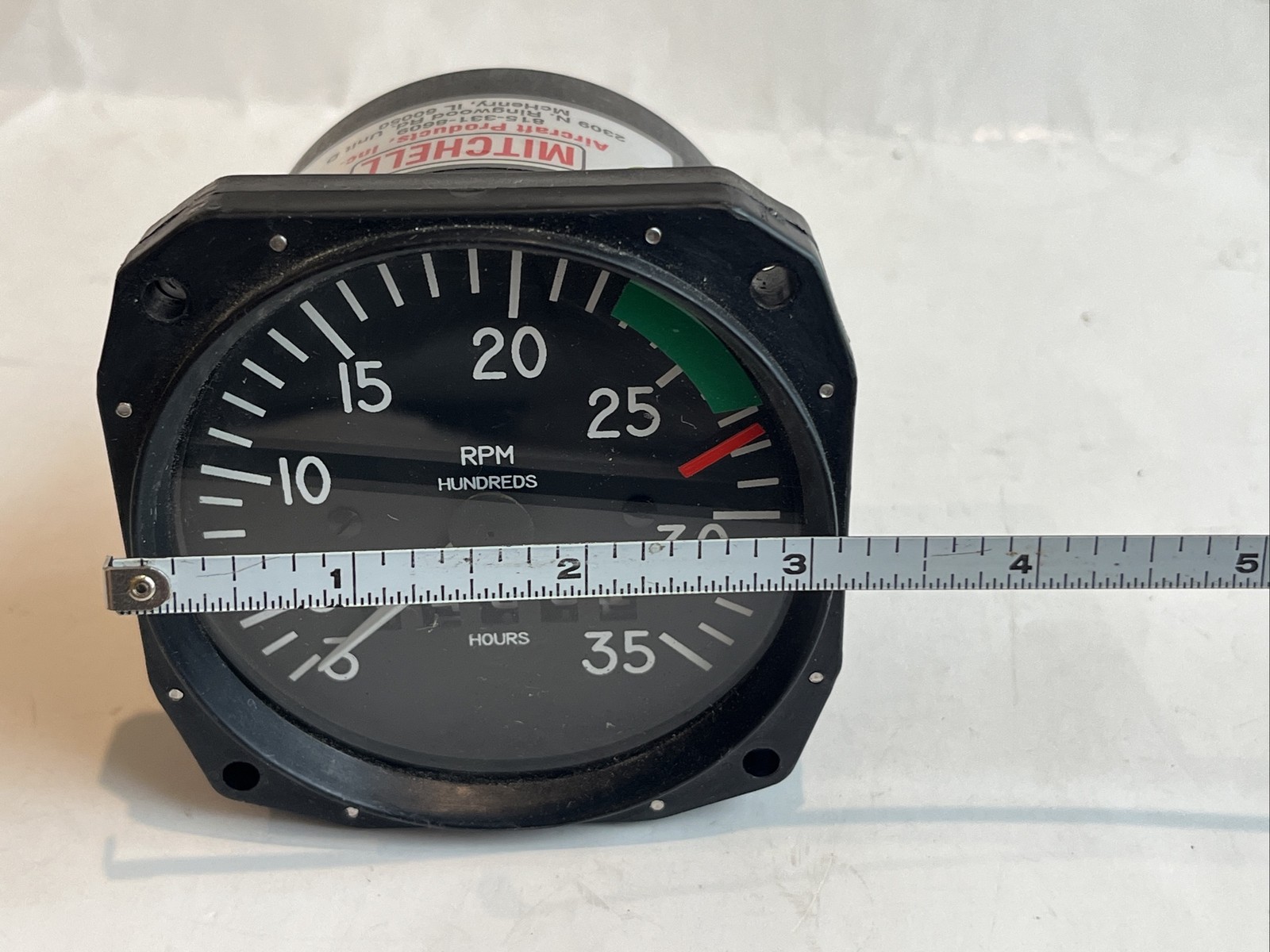 MITCHELL MECHANICAL RECORDING TACHOMETER P/N D1-112-512