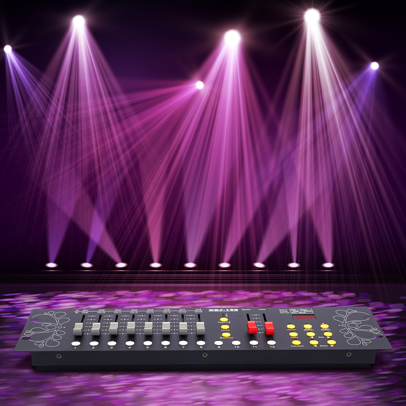 192 Channels Operator Console Controller For Stage Lighting DJ Party DJ DMX 512