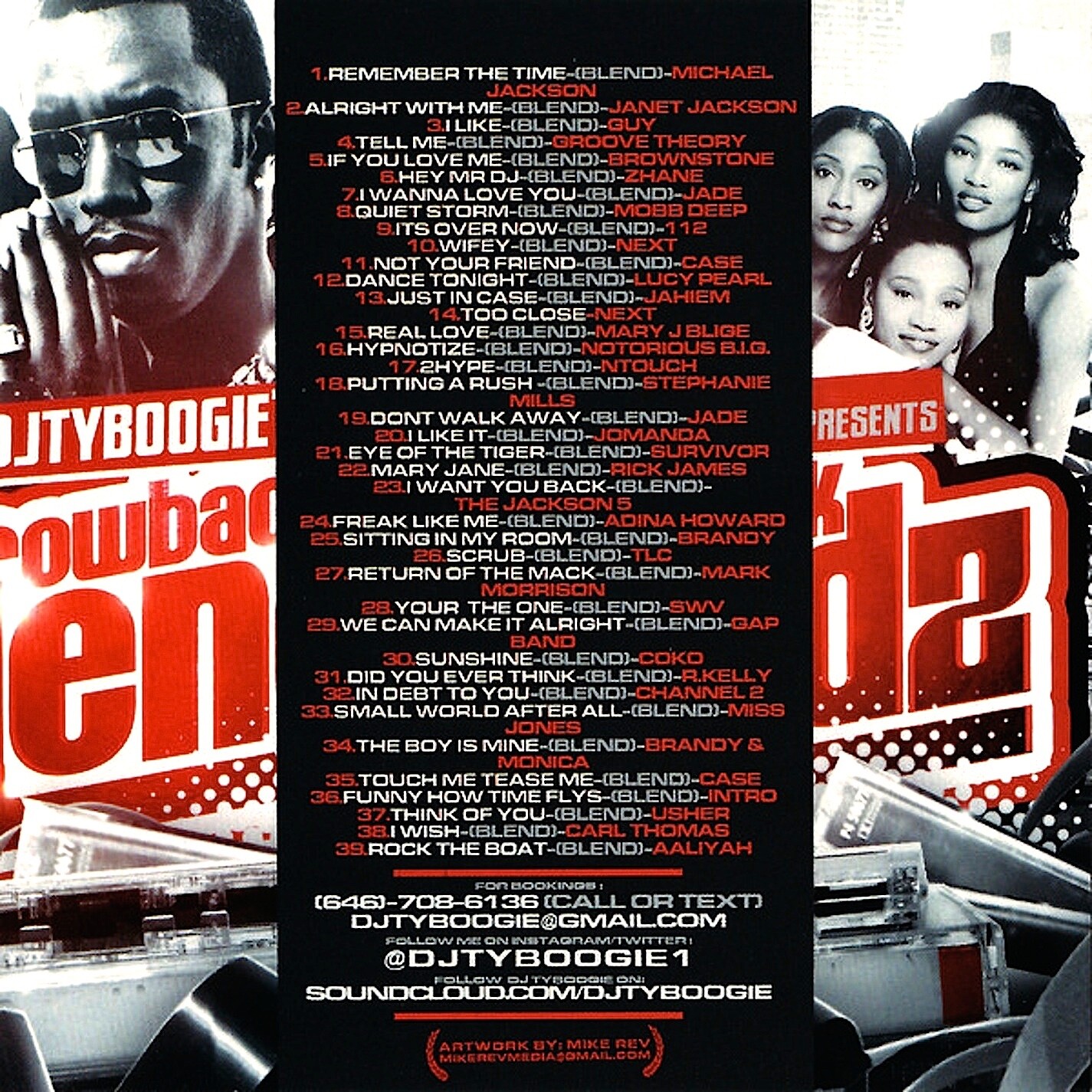DJ TY BOOGIE- THROWBACK BLENDS - OLD SCHOOL NYC MIXTAPE MIX CD