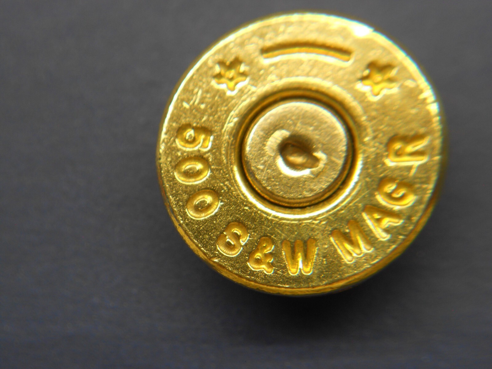 Smith & Wesson 500 MAG Ammo Hat, Lapel, Jacket Pin or Tie Tack Accent Accessory