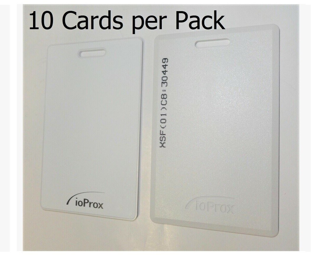10 x Kantech ioProx P10SHL P10 Prox Proximity XSF/26bit Clamshell Cards Tyco New