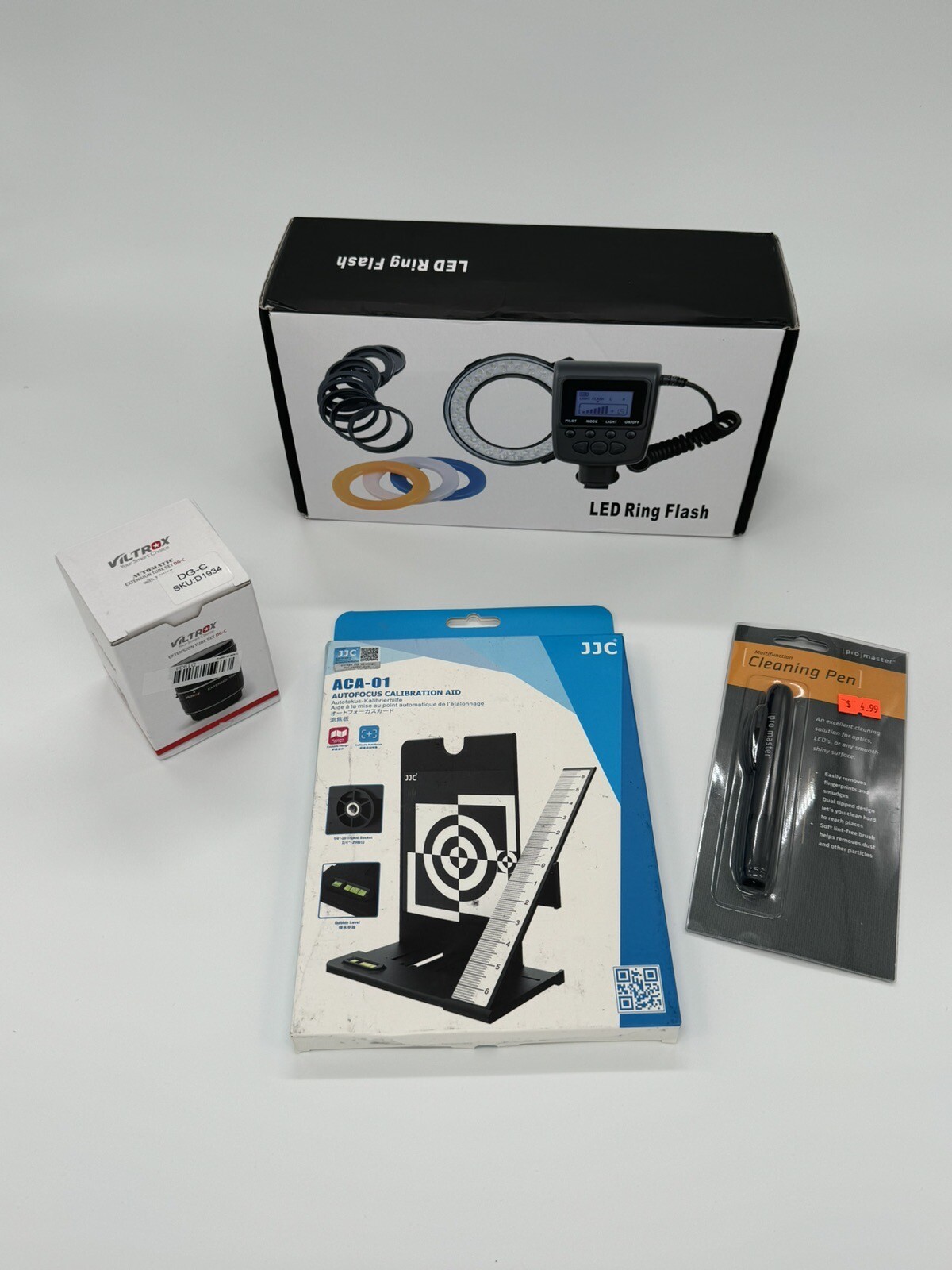 MACRO PHOTOGRAPHY BUNDLE! Ring Flash, Extension Tubes, Focus Calibration, More!