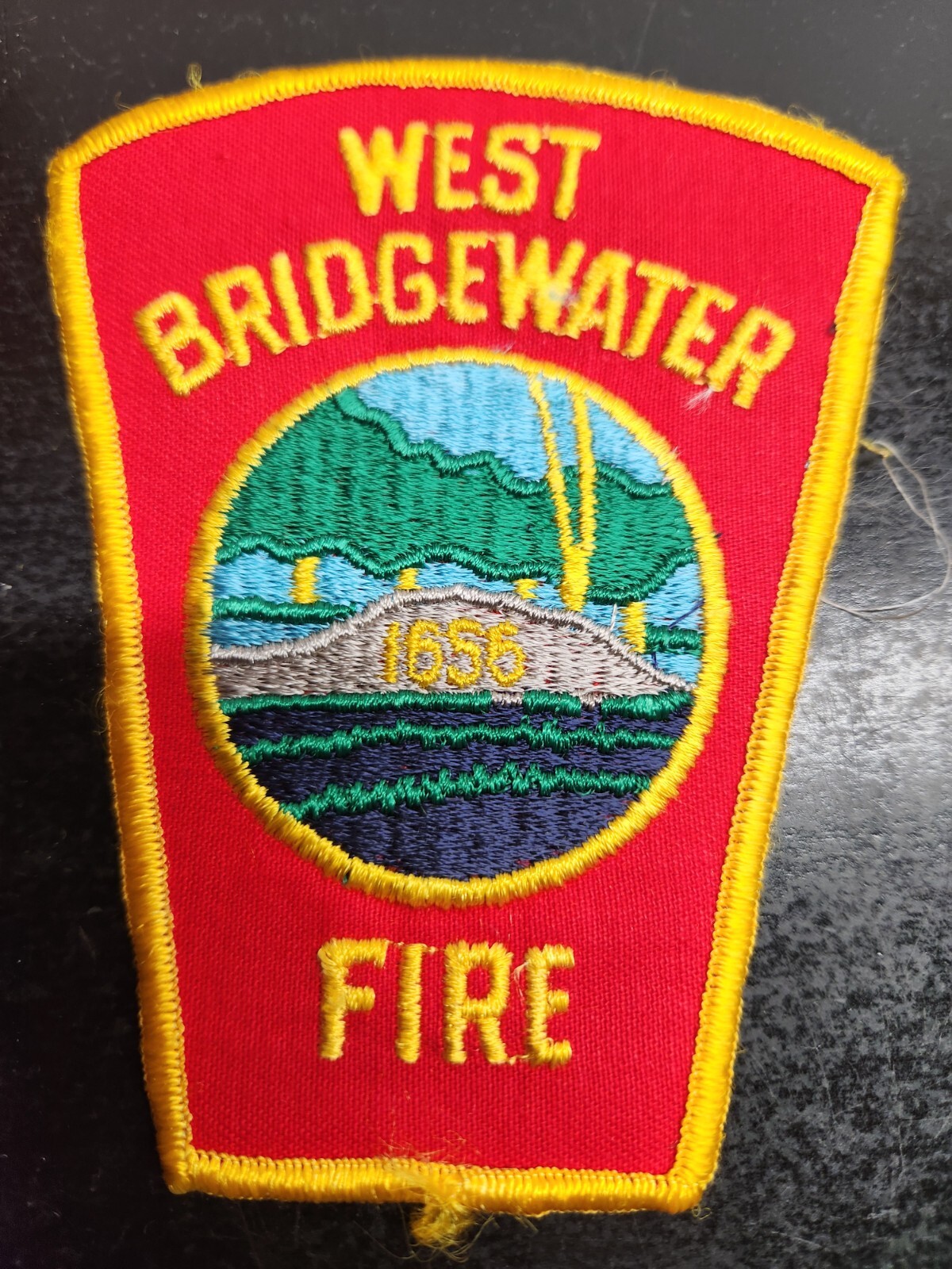 Vintage West Bridgewater Massachusetts Fire Department Patch