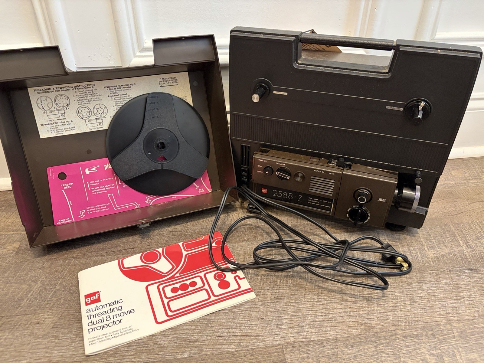 VTG GAF 2588Z Automatic Threading Dual 8 Movie Projector - Untested