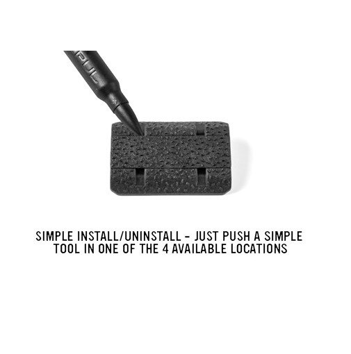 NEW Rail Covers TYPE 2 Fits Magpul M-LOK - Black - SIX PACK Snap In SHIPS FREE !