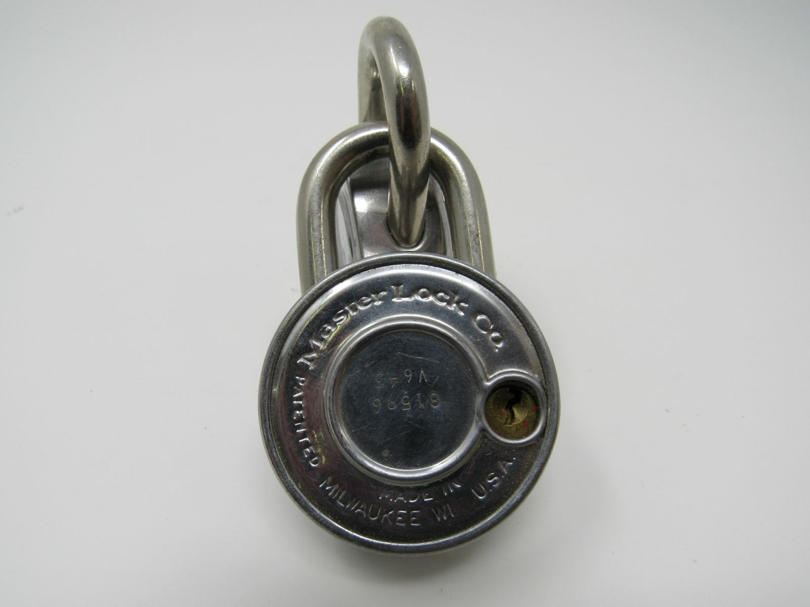 Master Lock Co 2 Combination Pad Locks Back Key Hole V643