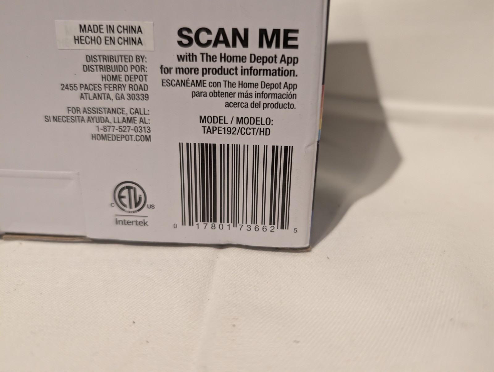 Commercial Electric 16ft Selectable White Tape Light with Remote - NEW